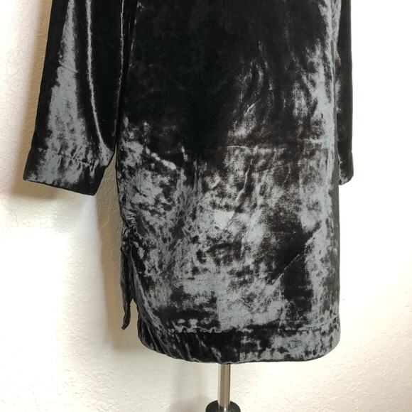 Soft Surroundings black velvet gold sequin bead trim top size Medium - Picture 6 of 13